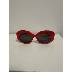 Balenciaga BB 0235S 003 0235 Rive Gauche Sunglasses Red/Grey 52mm